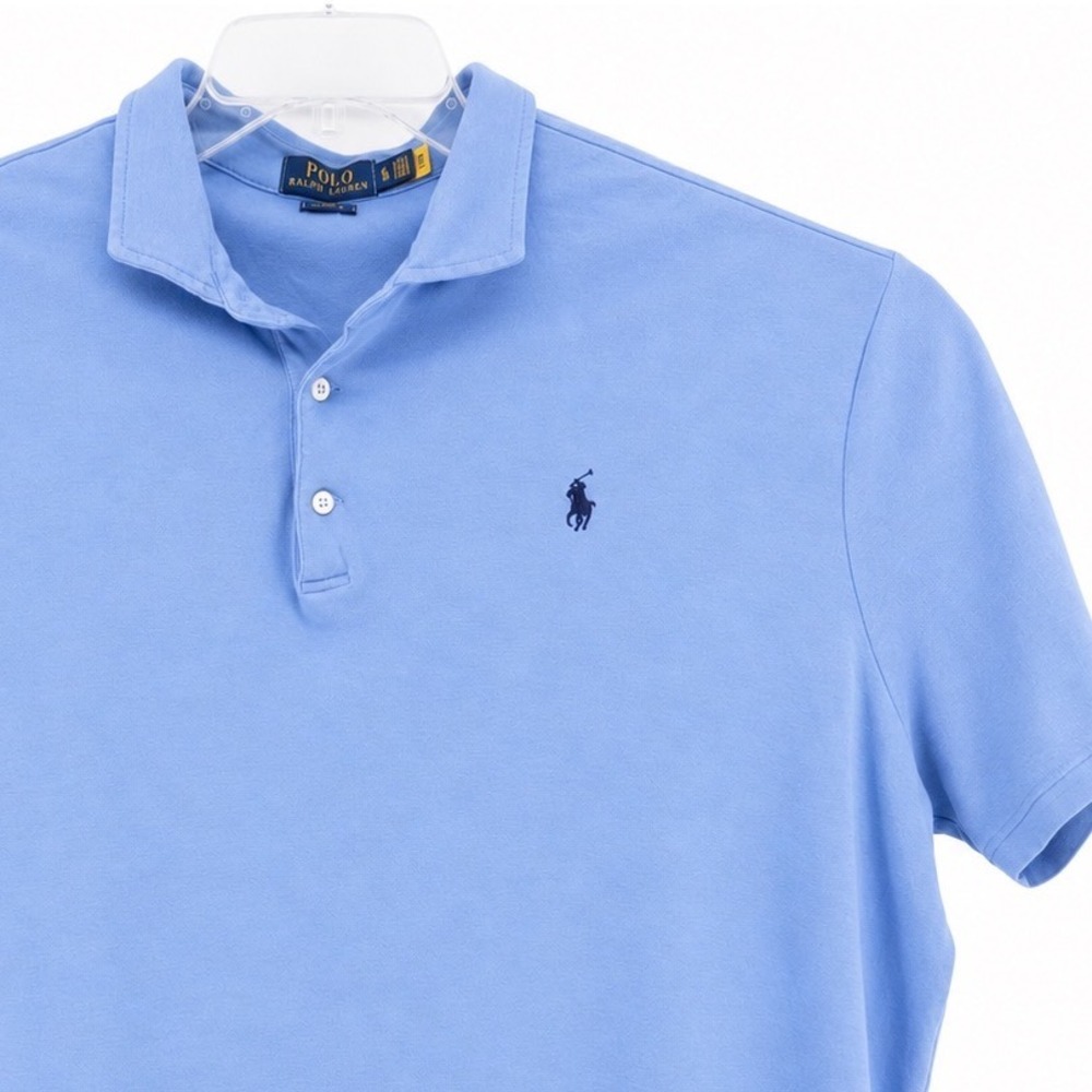 Polo Ralph Lauren Mens XL Polo Shirt Light Blue Classic Fit Cotton Preppy